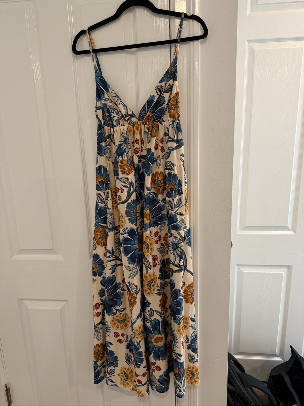 FARM Rio Blue, White & Yellow Floral Maxi Dress - Picture 5 of 8